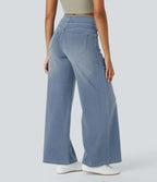 Estela | Pantalón con cintura alta y corte ancho diseño suelto