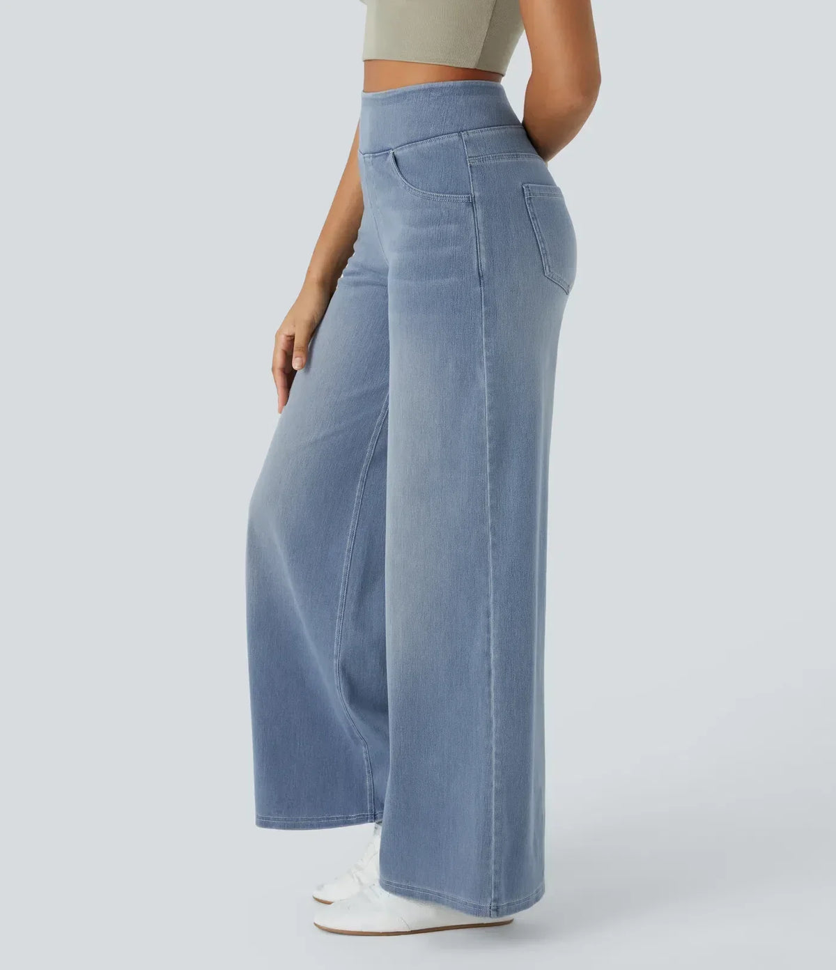Estela | Pantalón con cintura alta y corte ancho diseño suelto