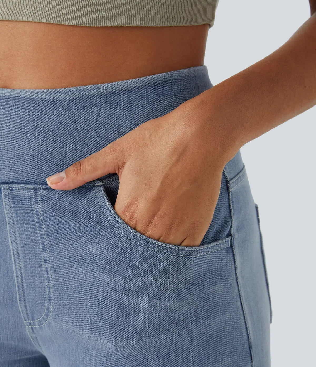 Estela | Pantalón con cintura alta y corte ancho diseño suelto
