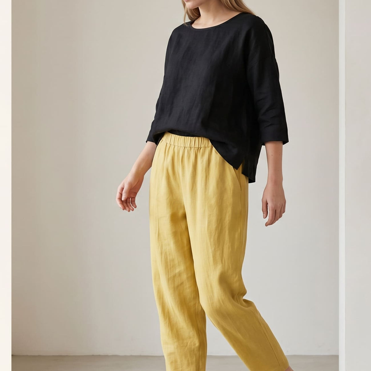 Basilisa | Pantalón para mujer con cintura elástica amplia