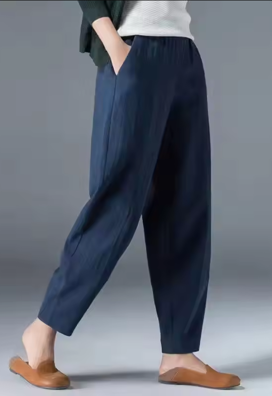 Basilisa | Pantalón para mujer con cintura elástica amplia